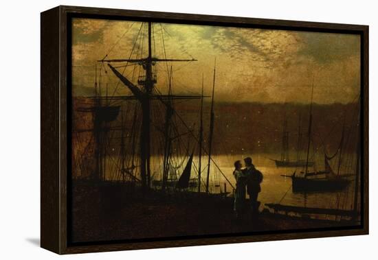 Outward Bound, a View of Whitby-John Atkinson Grimshaw-Framed Premier Image Canvas
