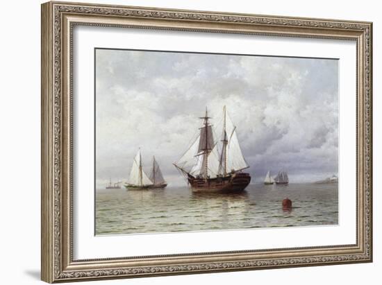 Outward Bound Whaler-William Bradford-Framed Giclee Print