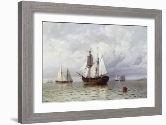 Outward Bound Whaler-William Bradford-Framed Giclee Print