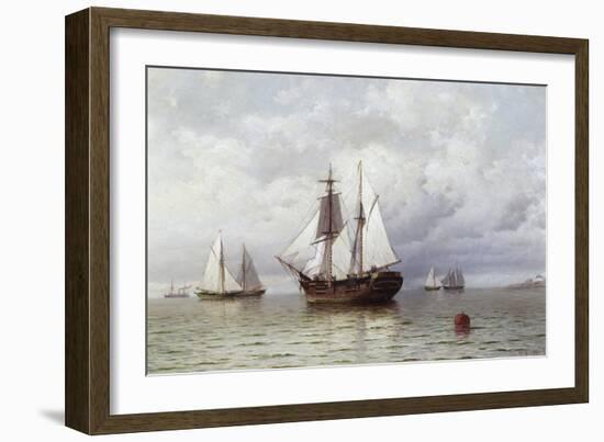 Outward Bound Whaler-William Bradford-Framed Giclee Print