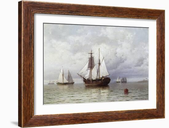 Outward Bound Whaler-William Bradford-Framed Giclee Print