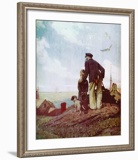 Outward Bound-Norman Rockwell-Framed Art Print