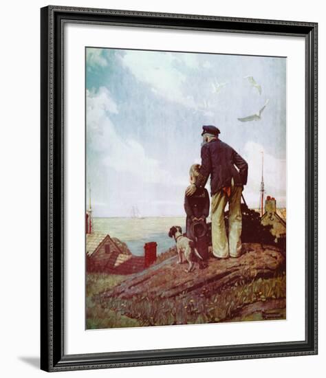 Outward Bound-Norman Rockwell-Framed Art Print