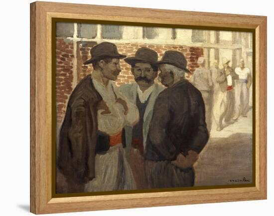 Ouvriers Du Batiment' ('Construction Workers), C1911-Theophile Alexandre Steinlen-Framed Premier Image Canvas