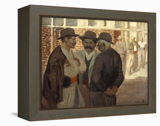 Ouvriers Du Batiment' ('Construction Workers), C1911-Theophile Alexandre Steinlen-Framed Premier Image Canvas