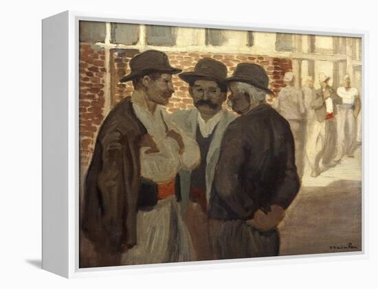 Ouvriers Du Batiment' ('Construction Workers), C1911-Theophile Alexandre Steinlen-Framed Premier Image Canvas