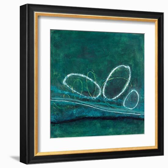 Oval Blues 1-Filippo Ioco-Framed Art Print