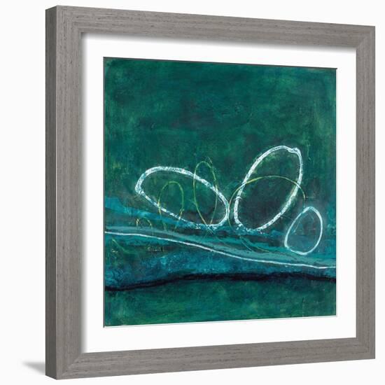 Oval Blues 1-Filippo Ioco-Framed Art Print