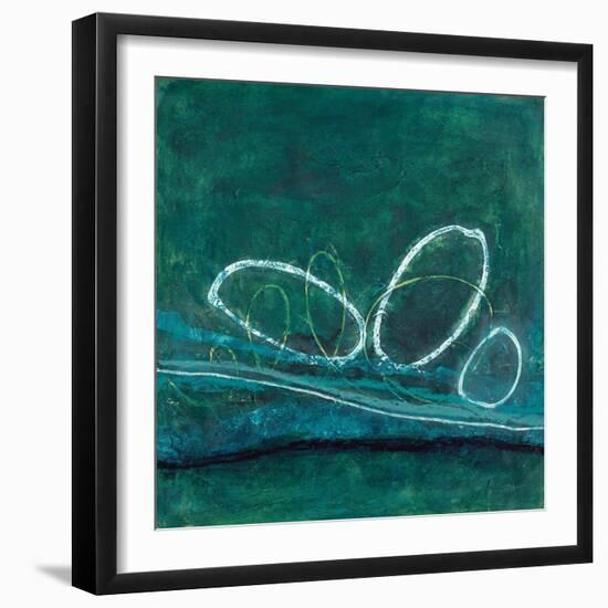 Oval Blues 1-Filippo Ioco-Framed Art Print