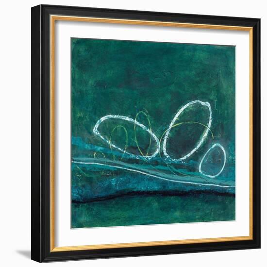 Oval Blues 1-Filippo Ioco-Framed Art Print