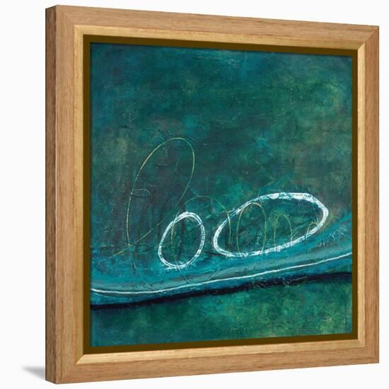 Oval Blues 2-Filippo Ioco-Framed Stretched Canvas