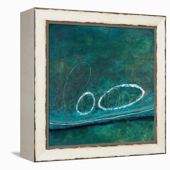 Oval Blues 2-Filippo Ioco-Framed Stretched Canvas