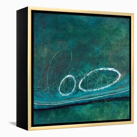 Oval Blues 2-Filippo Ioco-Framed Stretched Canvas