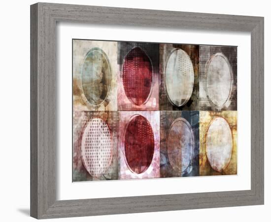 Oval Gridlock-Ken Roko-Framed Art Print