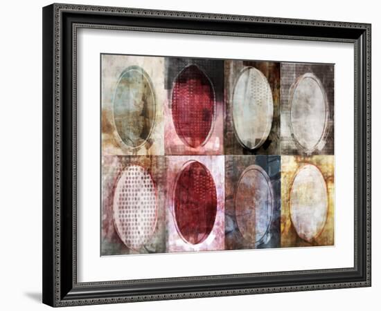 Oval Gridlock-Ken Roko-Framed Art Print