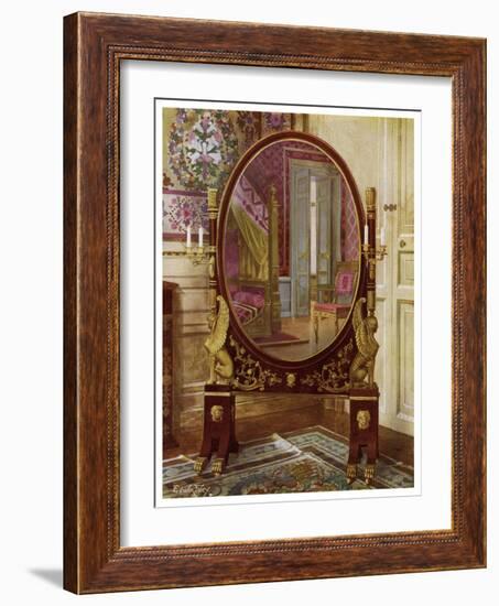 Oval Mirror and Bed of Napoleon I, 1911-1912-Edwin Foley-Framed Giclee Print