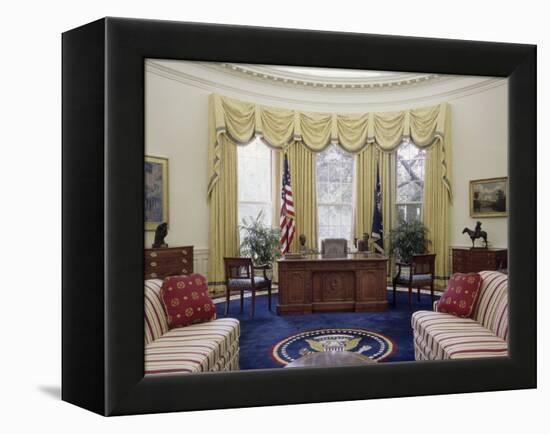 Oval Office the White House Washington, D.C. USA-null-Framed Premier Image Canvas