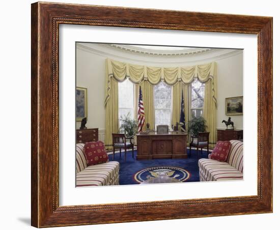 Oval Office the White House Washington, D.C. USA-null-Framed Photographic Print