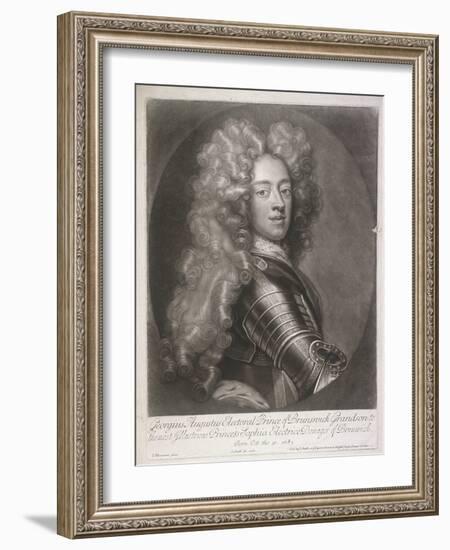 Oval Portrait of George II, King of Great Britain, 1706-Joseph Smith-Framed Giclee Print