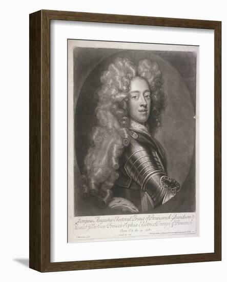 Oval Portrait of George II, King of Great Britain, 1706-Joseph Smith-Framed Giclee Print