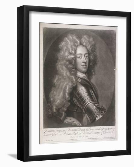 Oval Portrait of George II, King of Great Britain, 1706-Joseph Smith-Framed Giclee Print