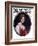 "Oval Portrait," Saturday Evening Post Cover, January 24, 1925-Tom Webb-Framed Giclee Print