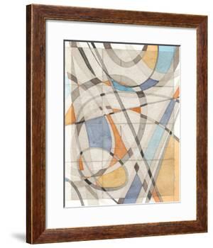 Ovals & Lines II-Nikki Galapon-Framed Art Print