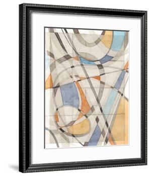 Ovals & Lines II-Nikki Galapon-Framed Art Print