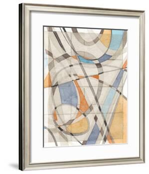 Ovals & Lines II-Nikki Galapon-Framed Art Print