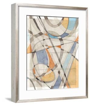 Ovals & Lines II-Nikki Galapon-Framed Art Print