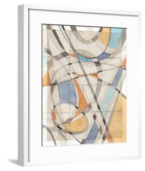 Ovals & Lines II-Nikki Galapon-Framed Art Print