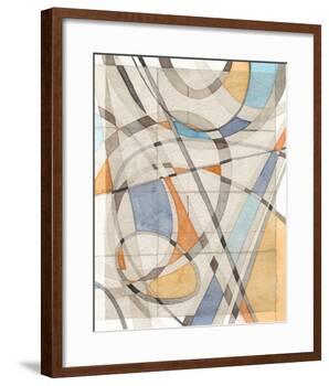 Ovals & Lines II-Nikki Galapon-Framed Art Print