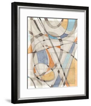 Ovals & Lines II-Nikki Galapon-Framed Art Print