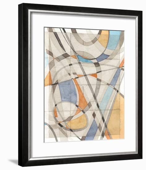 Ovals & Lines II-Nikki Galapon-Framed Art Print