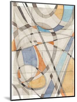 Ovals & Lines II-Nikki Galapon-Mounted Art Print