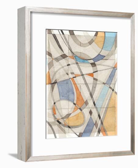 Ovals & Lines II-Nikki Galapon-Framed Art Print