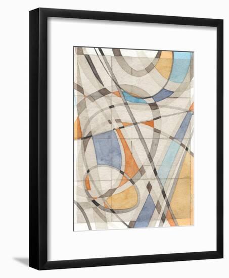 Ovals & Lines II-Nikki Galapon-Framed Art Print