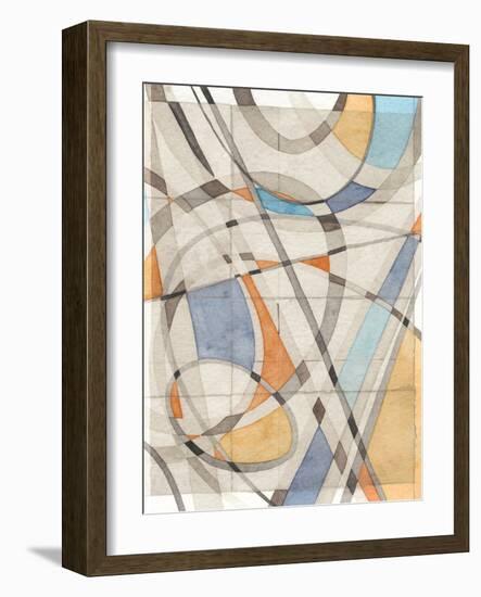 Ovals & Lines II-Nikki Galapon-Framed Art Print