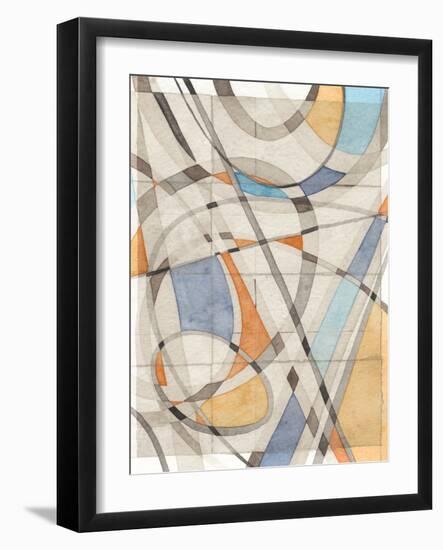 Ovals & Lines II-Nikki Galapon-Framed Art Print