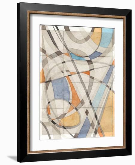 Ovals & Lines II-Nikki Galapon-Framed Art Print