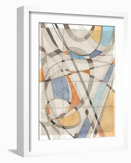 Ovals & Lines II-Nikki Galapon-Framed Art Print