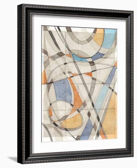 Ovals & Lines II-Nikki Galapon-Framed Art Print