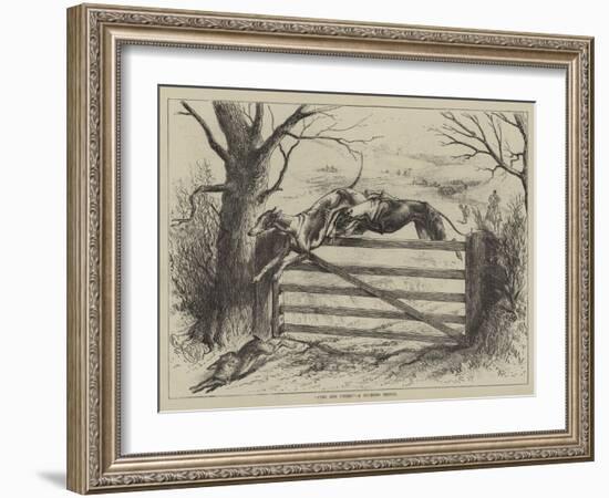 Over and Under, a Coursing Sketch-null-Framed Giclee Print