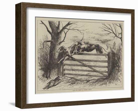 Over and Under, a Coursing Sketch-null-Framed Giclee Print