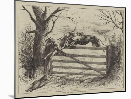 Over and Under, a Coursing Sketch-null-Mounted Giclee Print