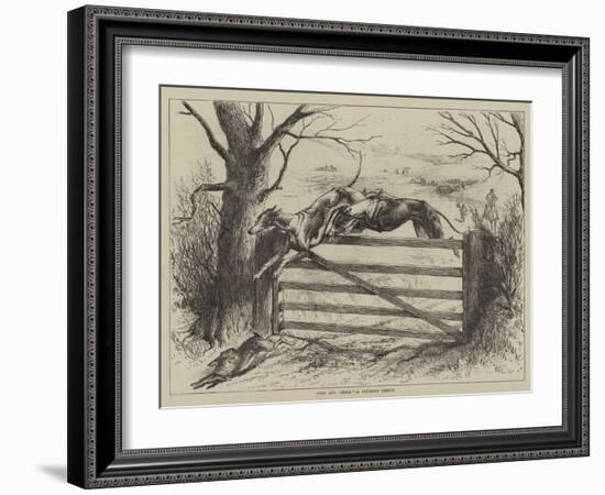 Over and Under, a Coursing Sketch-null-Framed Giclee Print