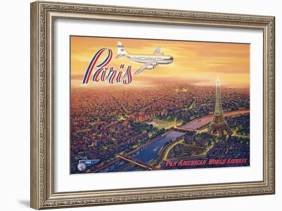 Over Paris-Kerne Erickson-Framed Art Print