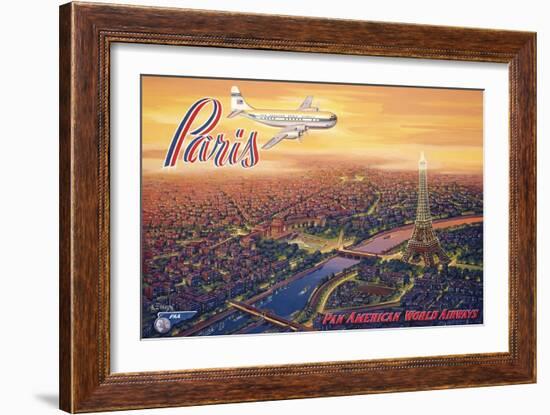 Over Paris-Kerne Erickson-Framed Art Print