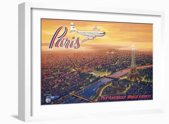 Over Paris-Kerne Erickson-Framed Art Print