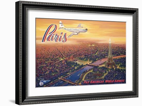 Over Paris-Kerne Erickson-Framed Art Print